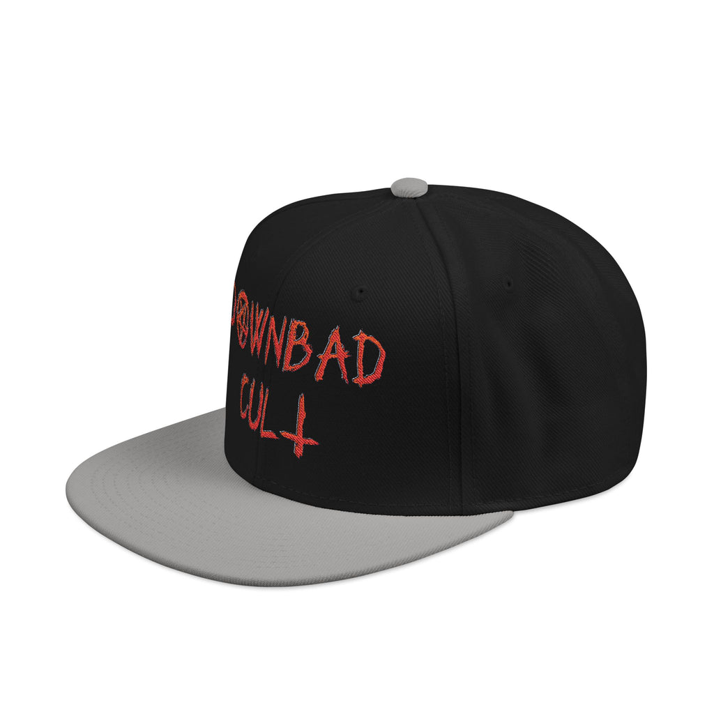 Embroidered Snapback Hat – Downbad Cult Design