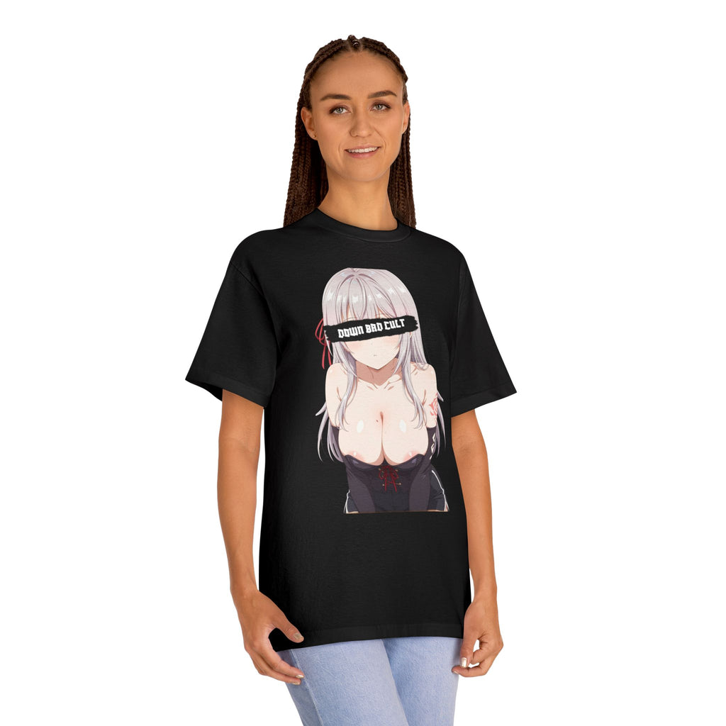 Unisex Classic Tee - Bold Anime Design | 'Down Bad Cult' Graphic Tee