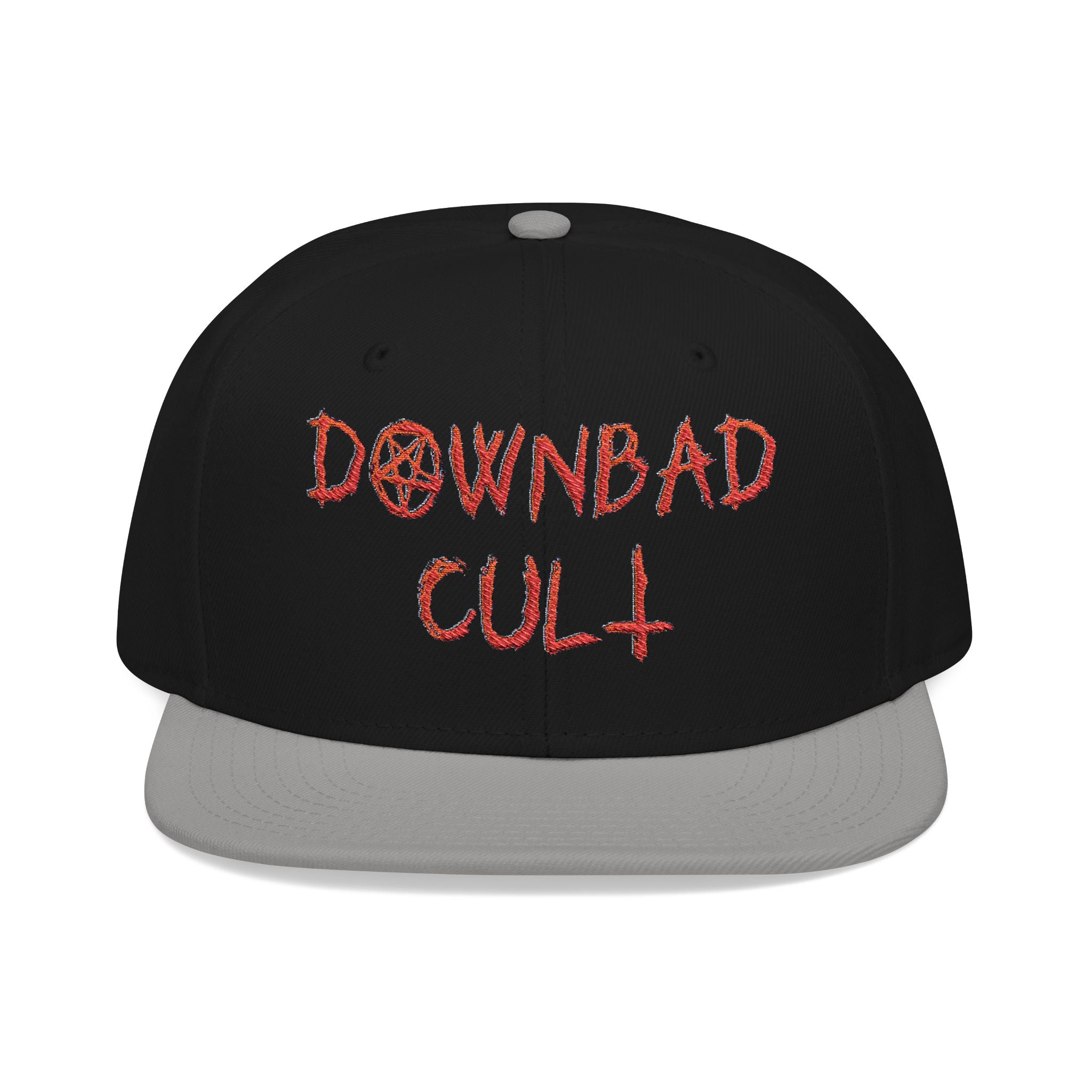 Embroidered Snapback Hat – Downbad Cult Design