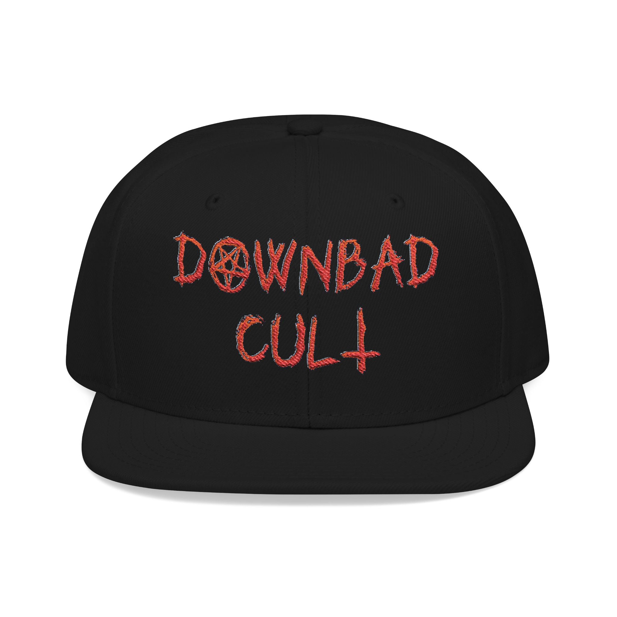 Embroidered Snapback Hat – Downbad Cult Design