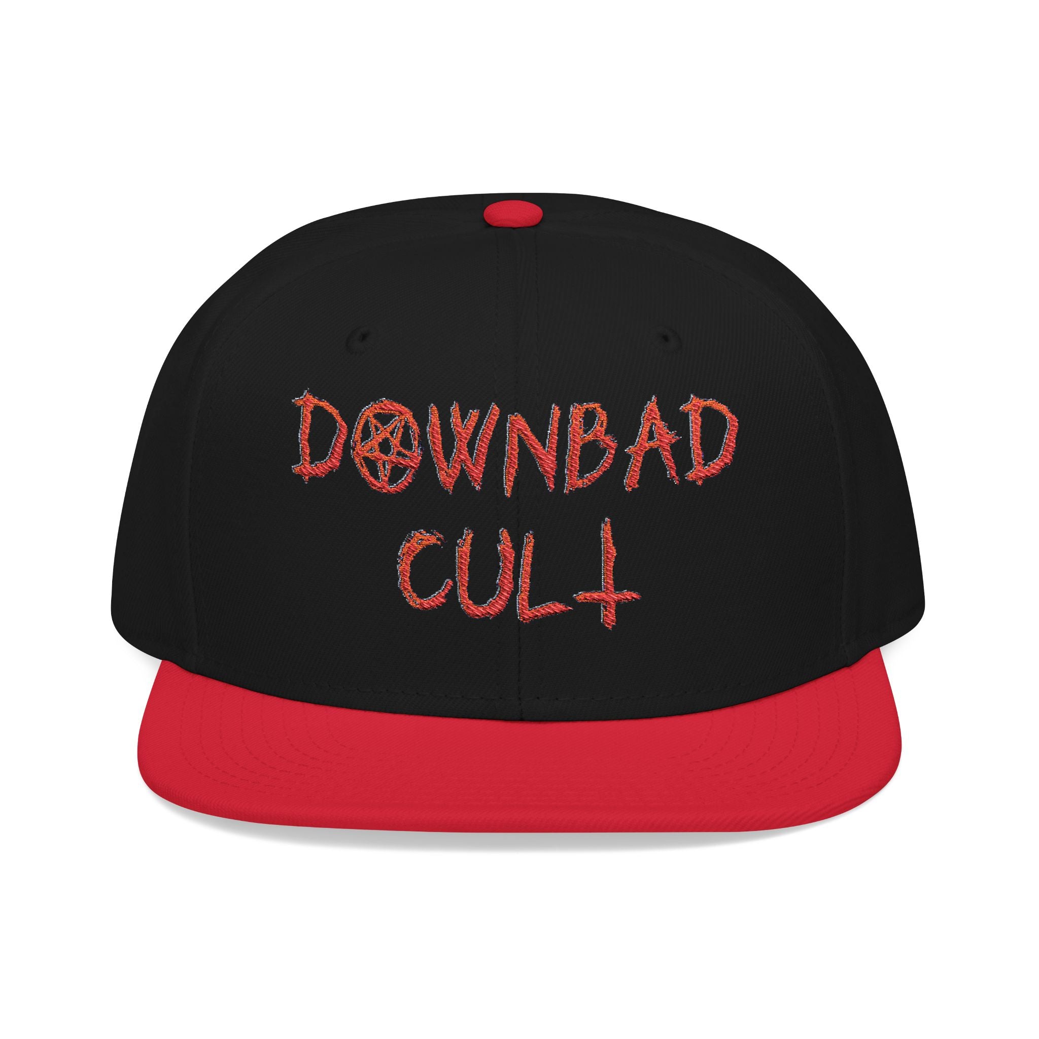 Embroidered Snapback Hat – Downbad Cult Design