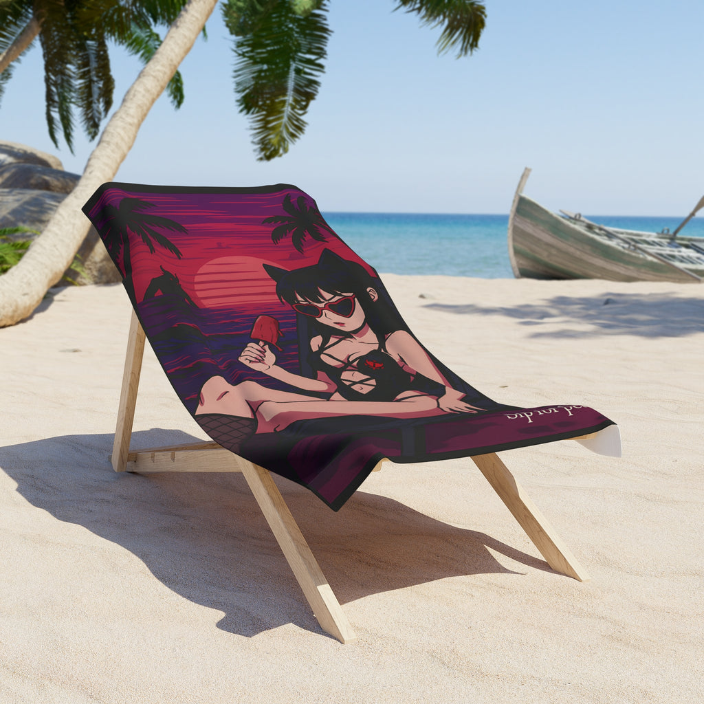Demon Girl Beach Towel