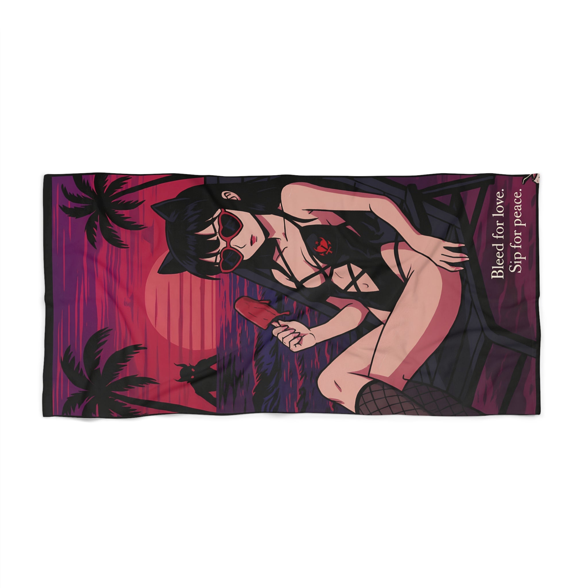 Demon Girl Beach Towel